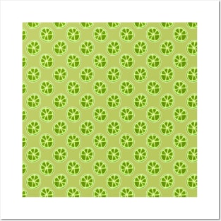 Lime Pattern Posters and Art